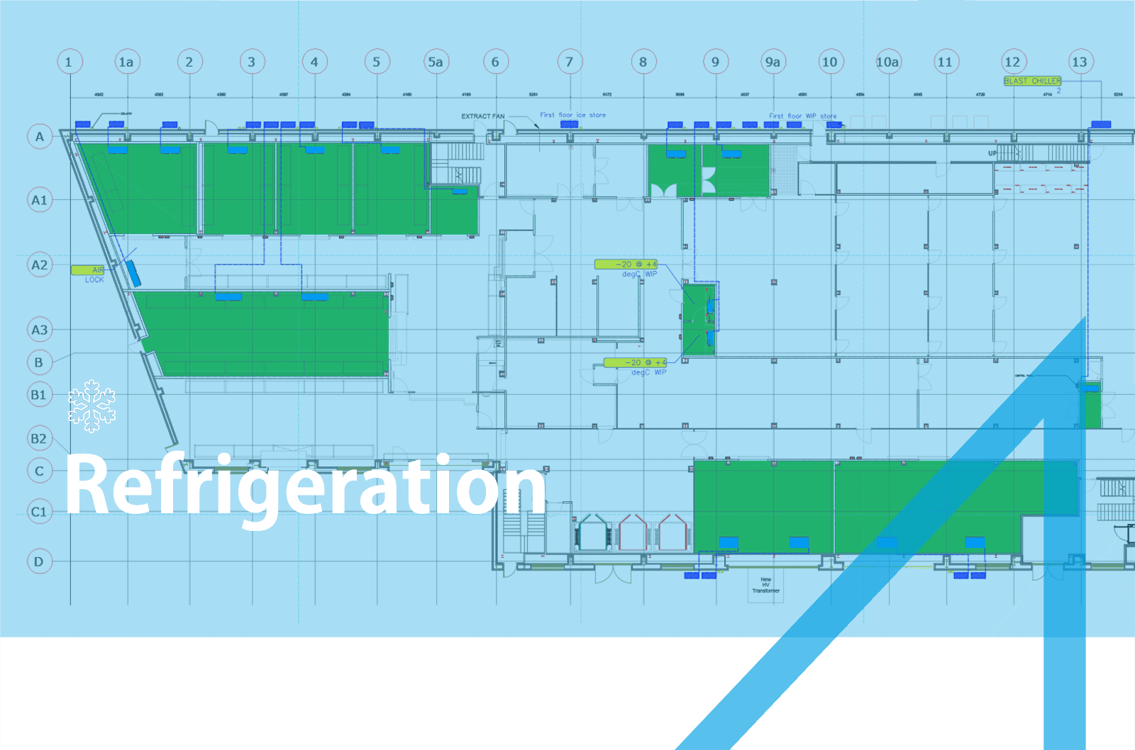 Banner showing refrigeration overlay