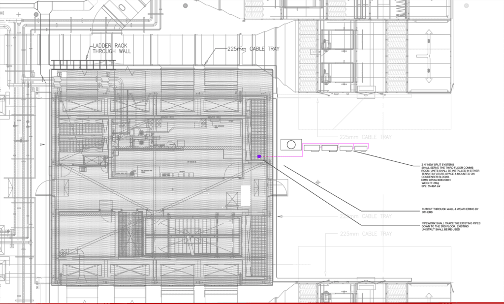 Autocad Overlay of a HVAC drawing