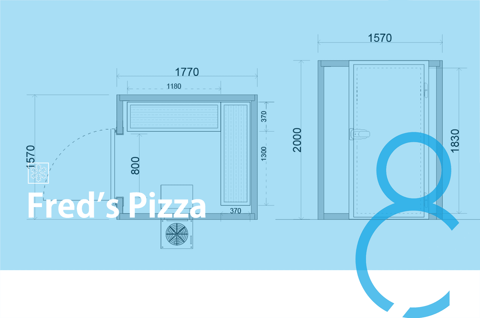CAD8 banner of a coldroom