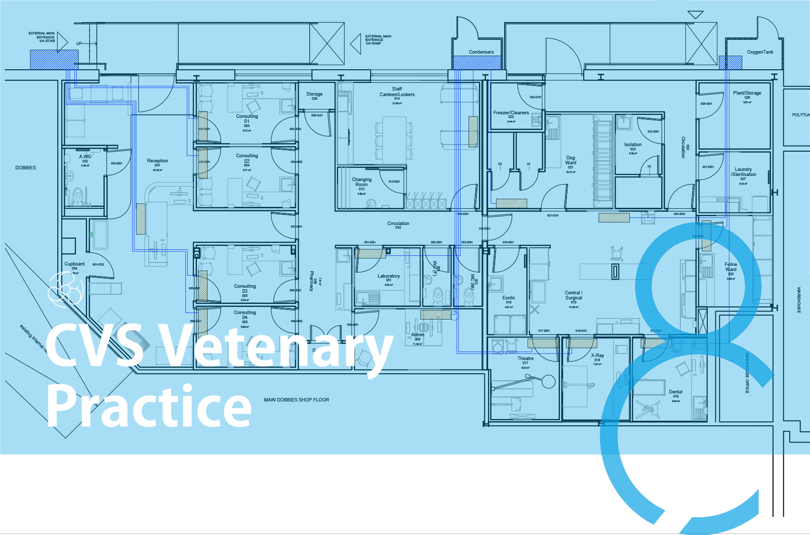 Cad8 banner air conditioning pipework