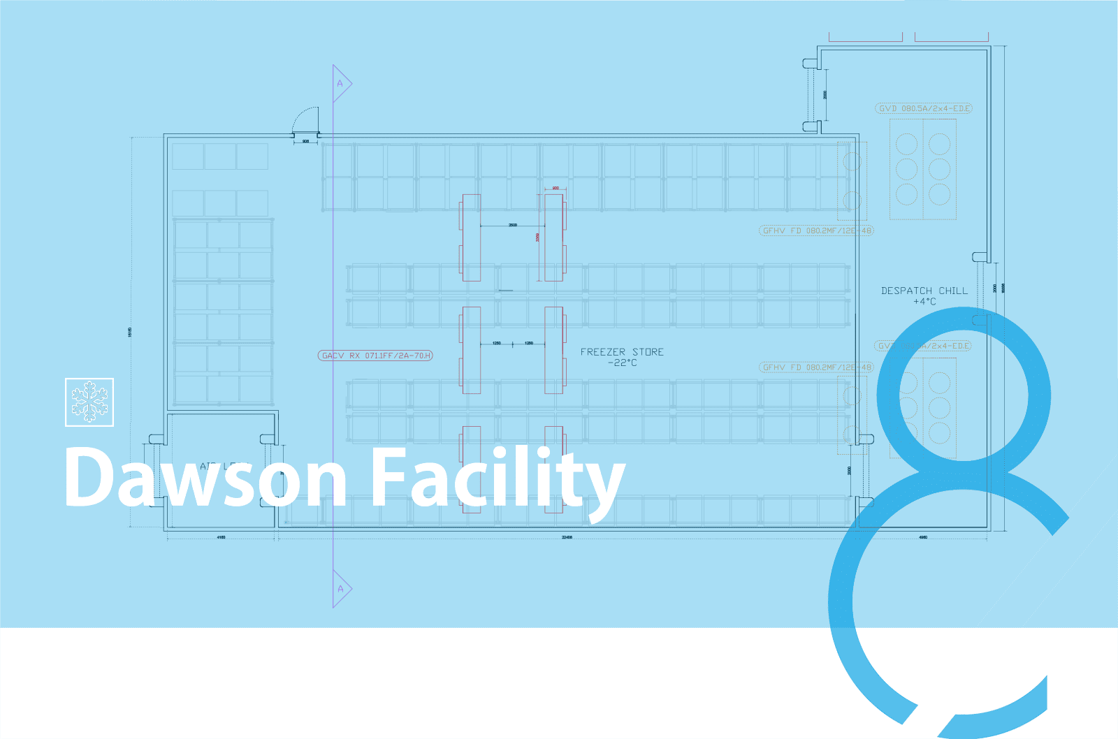 Plan drawing for a coldroom