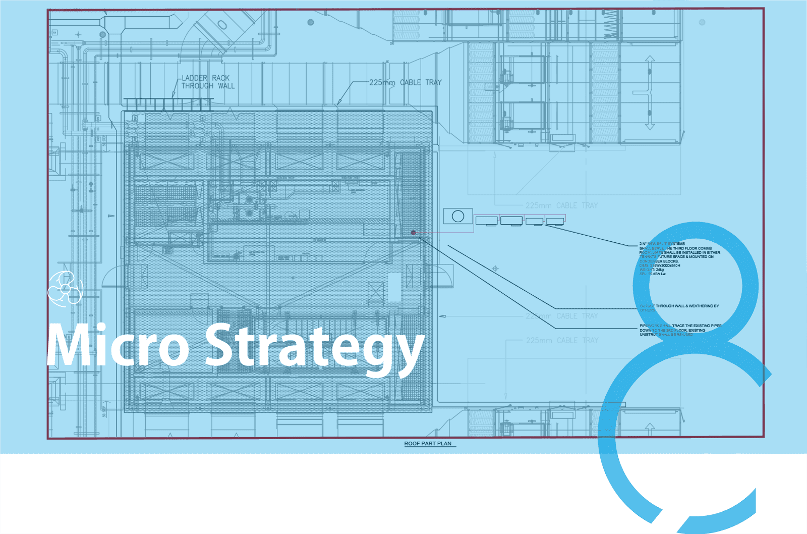 Cad8 banner of a HVAC drawing