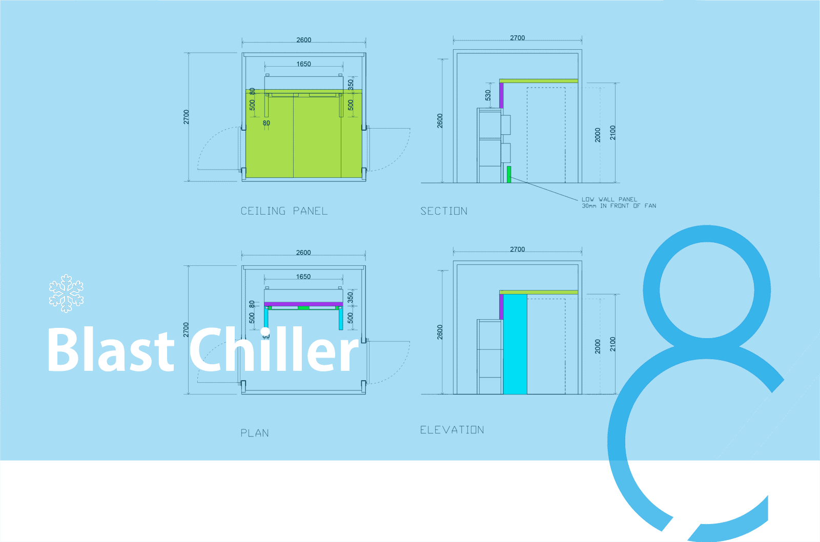CAD8 Banner of a blast chiller
