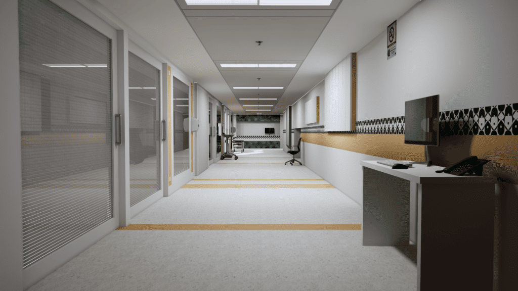 Hospital Corridor Interior 3D model